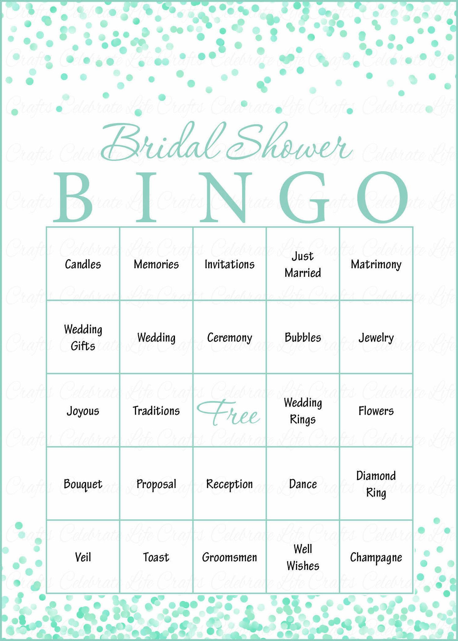 Bridal bingo